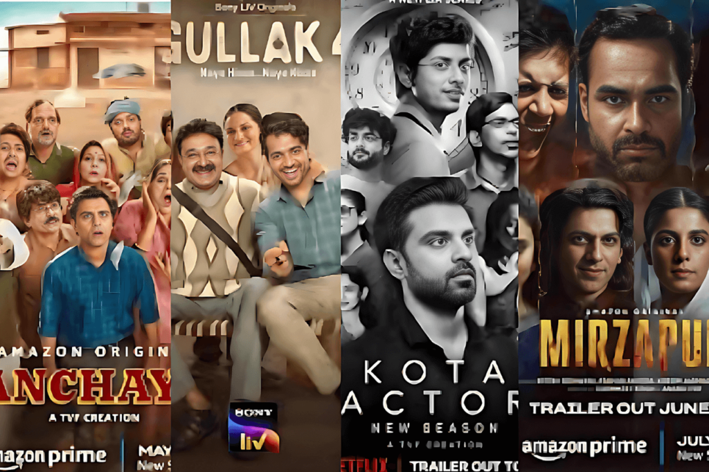 Indian Web Series Dominate with Back-to-Back Hits Panchayat, Gullak, Kota Factory, and now Mirzapur